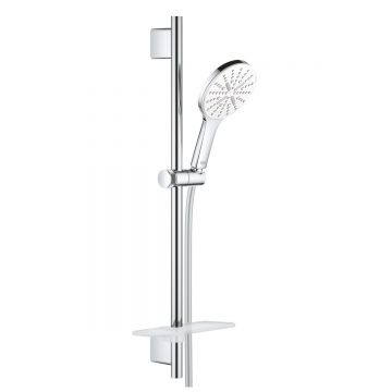 Set de dus Grohe Rainshower 130 Smartactive, bara 600 mm, 3 jeturi, moon white -  26576LS0