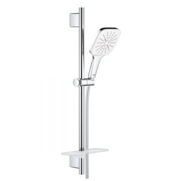 Set de dus Grohe Rainshower 130 SmartActive Cube, 3 jeturi, moon white-  26584LS0