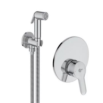 Set dus igienic Ideal Standard Alpha , 1/2'', incastrat, monocomanda, 1 jet, crom - BD125AA