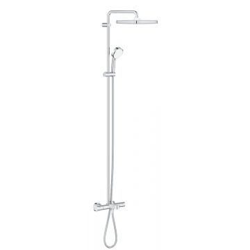 Sistem dus Grohe Tempesta Cosmopolitan Cube 250, termostat, 2 jeturi, diverter cada, crom - 26691000