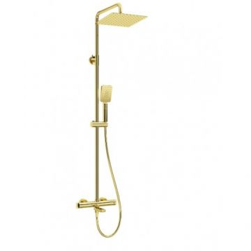 Coloana de dus Deante Alpinia, cu baterie termostatata - Culoare Auriu