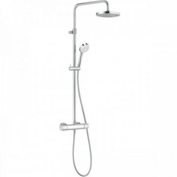 Coloana de dus termostatata Kludi Logo 1S, crom - Culoare Crom