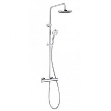 Coloana de dus termostatata Kludi Logo, crom - Culoare Crom