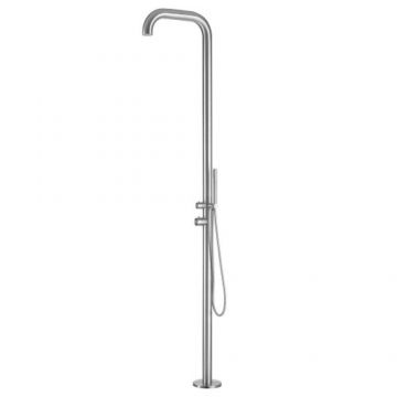 Coloana dus Bruma PL40MIX pentru exterior, inox satinat - Culoare Crom