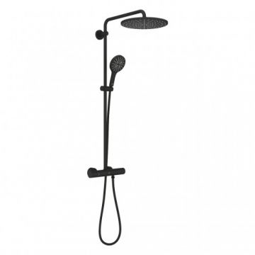Coloana dus Grohe Rainshower Smartactive 310 Mono Round cu termostat - Culoare Negru