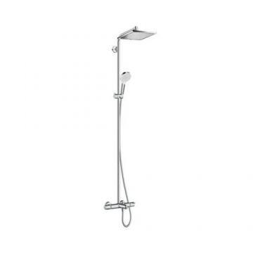 Coloana dus Hansgrohe Crometta E 240 cu termostat si pipa cada - Culoare Crom