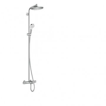 Coloana dus Hansgrohe Crometta S 240 cu termostat si pipa cada - Culoare Crom