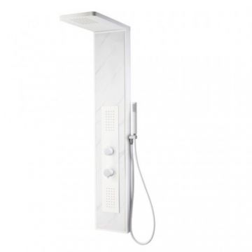 Panou de dus Karag Elli S9237-5, alb