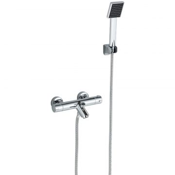 Baterie de Dus Baie, Finisaj Crom, Functie Termostat, 2 Functii de Curgere