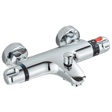 Baterie Mixer Baie BisDesign , Functie Termostat, Tip Cascada, Finisaj Crom Lucios, Dimensiune 28 cm