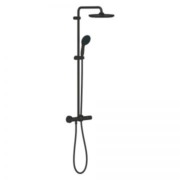 Coloana de dus Grohe Vitalio Start System 250 cu baterie termostatata  matte black