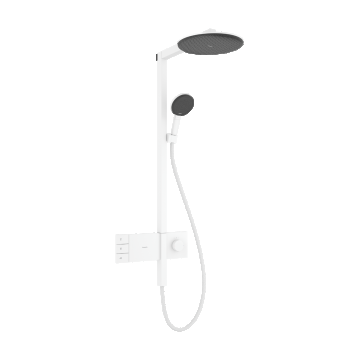 Coloana de dus Hansgrohe Raindance Alive S 300 2jet EcoSmart cu baterie termostatata ShowerSelect Comfort  alb mat