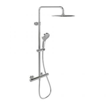 Coloana de dus Villeroy & Boch Verve cu baterie termostatata, crom - Culoare Crom