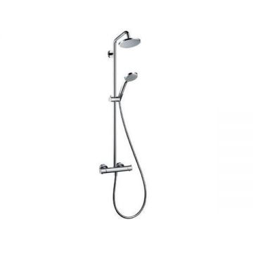 Coloana dus cu baterie si termostat Hansgrohe, Croma 160, 1jet, crom