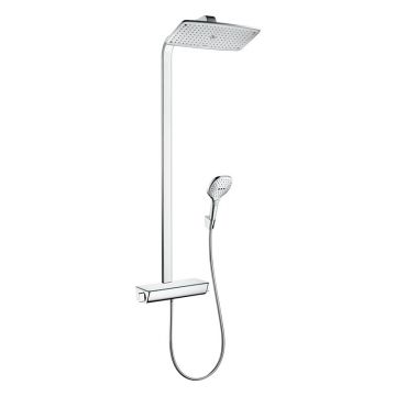 Coloana dus cu baterie si termostat Hansgrohe, Raindance Select E 360, crom