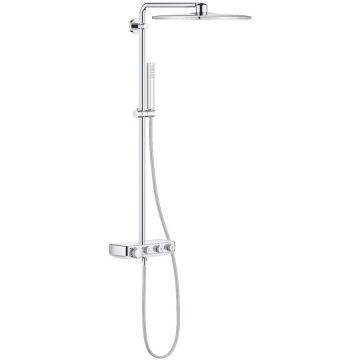Coloana dus cu termostat pentru montare pe perete Grohe Euphoria SmartControl 310 Cube Duo, crom, 26508000