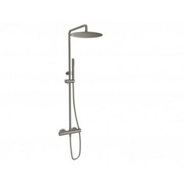 Coloana dus termostatata Sanycces Loop K, nichel periat - Culoare Gri