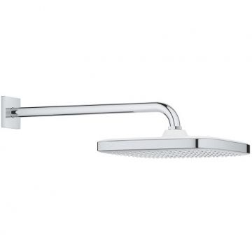 Set de dus cu para fixa si brat 380 mm, crom, Grohe Tempesta 250 Cube 1 jet