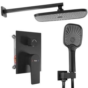 Set de dus incastrat Rea Moby, negru mat