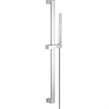 Set dus Grohe Euphoria Cube+, para dus metal, bara 600 mm, furtun dus metalic Rotaflex Longlife, 1750 mm, crom, 27891000