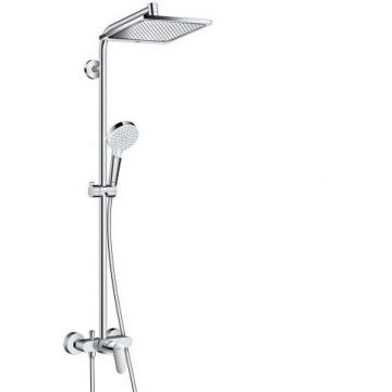 Sistem de dus fix si mobil cu baterie monocomanda HANSGROHE seria CROMETTA E 240 1JET