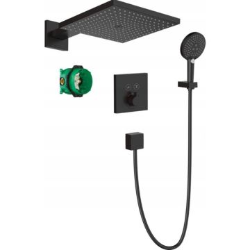 SISTEM DUS INCASTRAT TERMOSTATIC RAINDANCE E 300  1 JET SHOWER SELECT, NEGRU MAT
